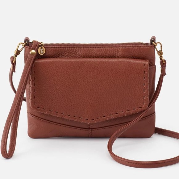 NWT New Hobo Stroll Convertible Crossbody Toffee Retired Rare